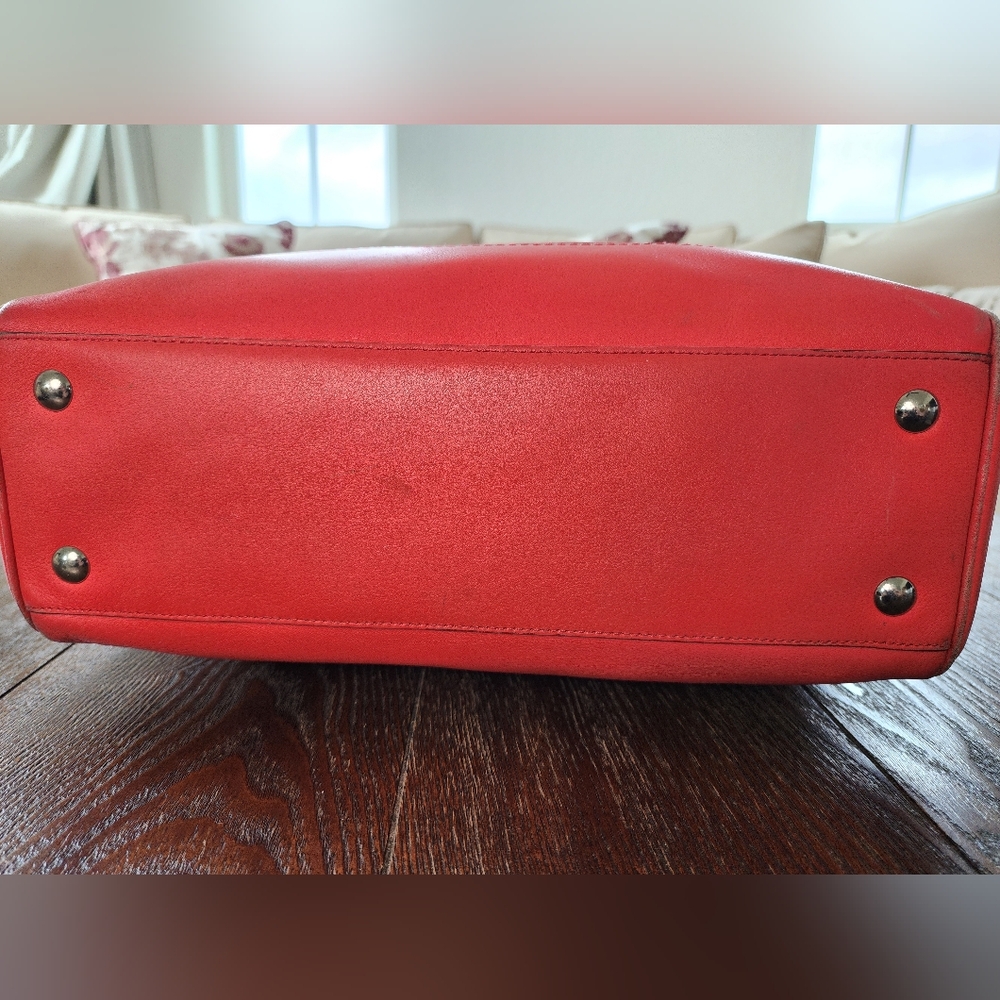 Coach Salmon/ Pink Leather A1373 24281 - Picture 10 of 15